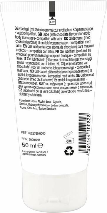 Valori nutrizionali e ingredienti Lick-it Gel massaggio erotico al cioccolato (50 ml)