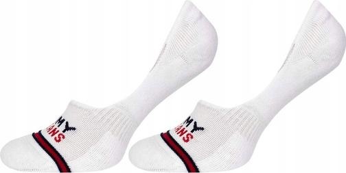 Produktbild Tommy Hilfiger Unisex-Adult Mid Cut Footie, White, 43-46 (2er Pack) (2er Pack, 43 - 46)