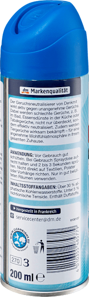 Nährwerte und Zutaten dm Denkmit Geruchsneutralisierer