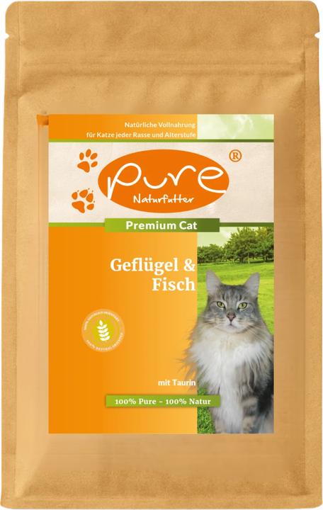 Pure Naturfutter Premium Cat Geflügel & Fisch (Adult, Junior, Senior, 1 Stk., 2000 g)
