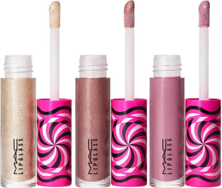 Image du produit MAC Cosmetics Mini Lipglass Trio - Cool Set Shining Lip Gloss Charmed Im Sure, Frills-N-Chills, Frost Smitten (Frost Smitten, Frills-N-Chills, Charmed I'm Sure)
