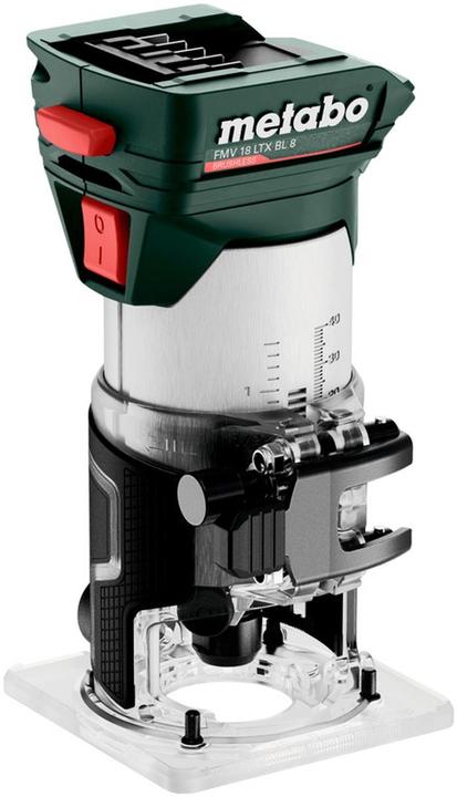 Steeksleutel, Zuigadapter, Kopieerflens, Scheurhek, Rolgeleider, Spantanghouder 8 mm, Spantanghouder 6 mm, FMV 18 LTX BL 8 snoerloze kantenfrees, Handmatig