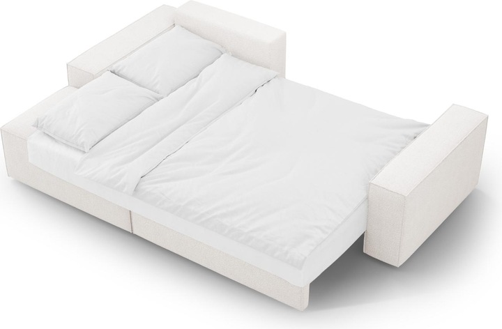 Actual product image Micadoni Bouclé Left Corner Sofa With Bed Function And Box, "Jodie", 3 Seats, 246x151x86 Made in Europe (Corner sofa)