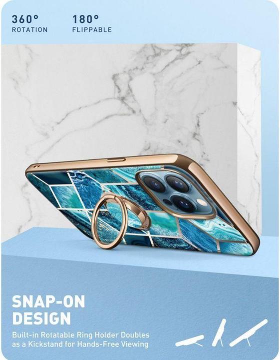 Produktbild Supcase Case IBLSN Cosmo Snap Apple iPhone 13 Pro Ocean Blue (Apple iPhone 13 Pro)