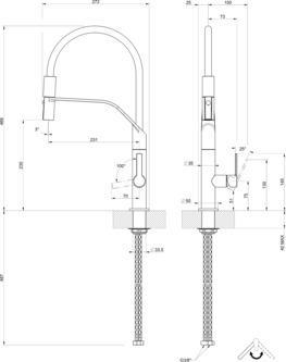 Actual product image Gessi Mesh fitting