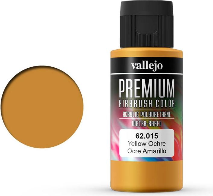 Productafbeelding Vallejo Premium Airbrush kleuren (Geel Oker, 60 ml)