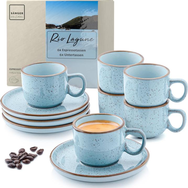 Sänger Espressotassen Set Rio Lagune (430 ml, 6x)