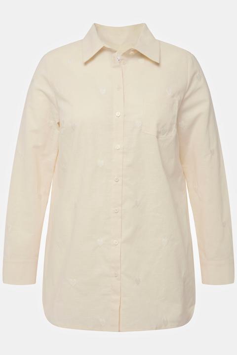 Immagine prodotto Studio Untold Camicia con cuori ricamati, collo da camicia e maniche lunghe (50, 52)