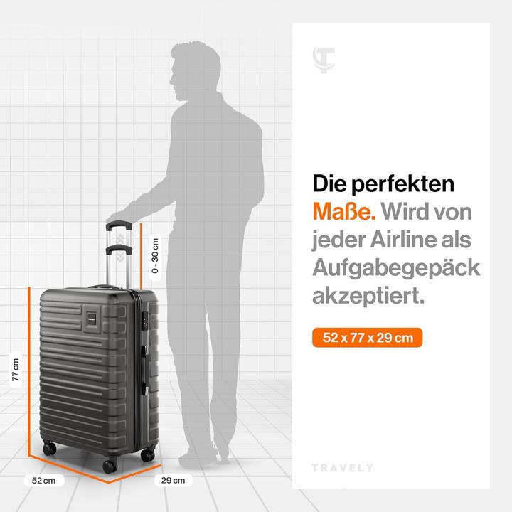 Produktbild Travely Robuster Hartschalenkoffer (120 l)