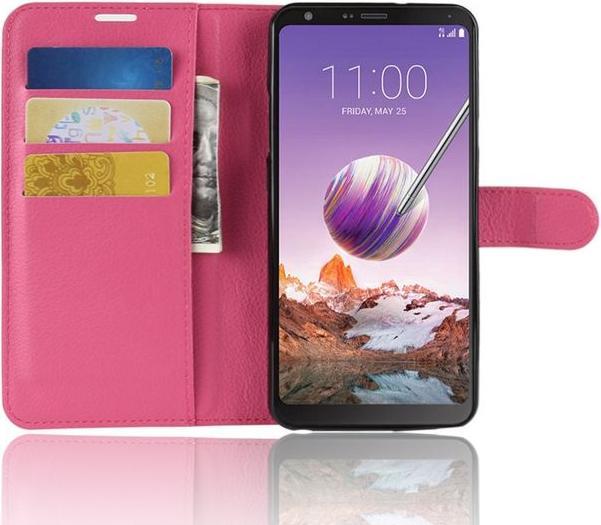 Actual product image MU Classic Litchi Leather Bookcover Series (LG Stylo 4, LG Q Stylus)