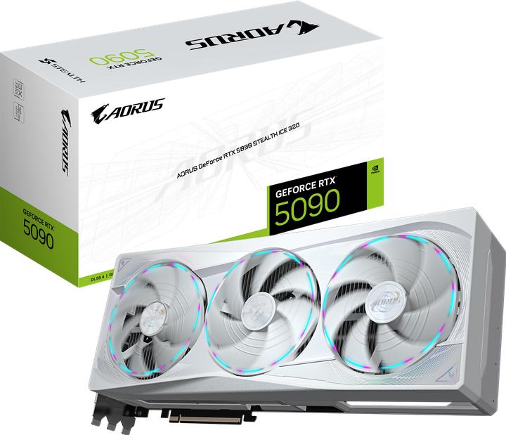 Image du produit Gigabyte AORUS GeForce RTX 5090 STEALTH ICE (32 Go)
