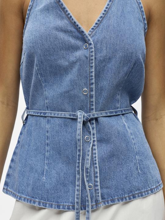 Immagine prodotto Object Ärmelloses Denim Oberteil (38)