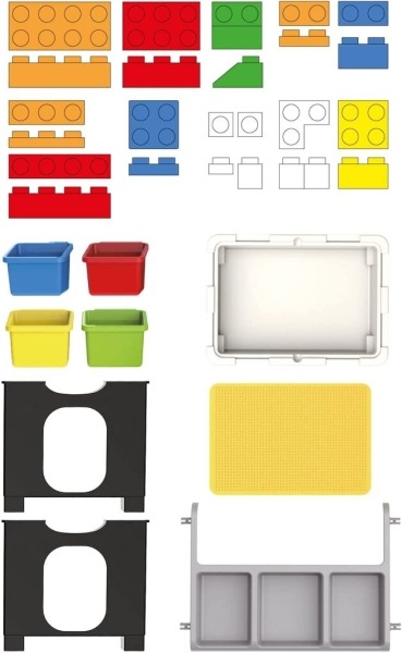 Produktbild Eddy Toys Spieltisch mit Bausteinen
