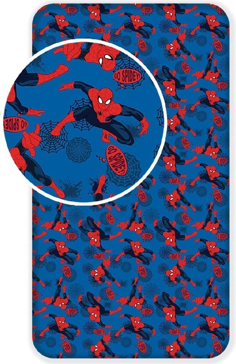 Produktbild Spiderman Spannbetttuch Baumwolle