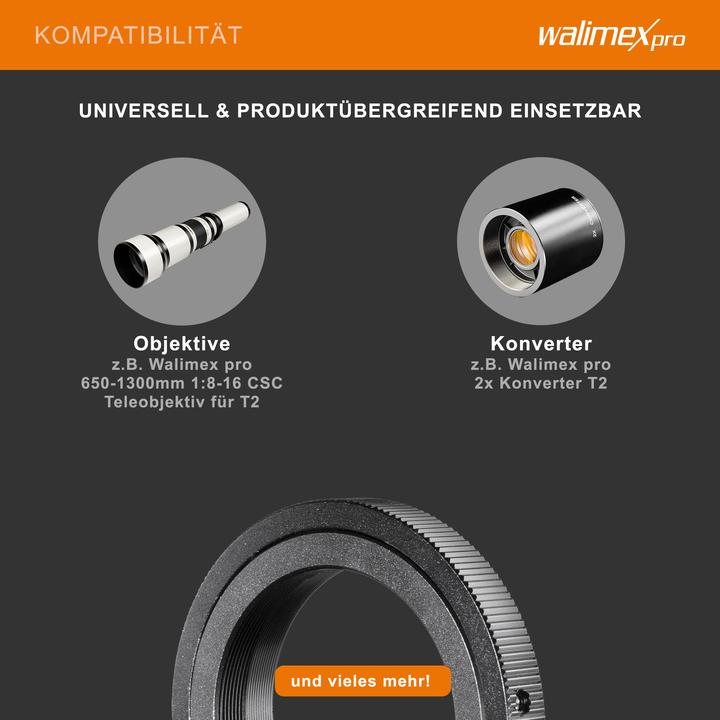 Actual product image Walimex T2 Adapter for Nikon F