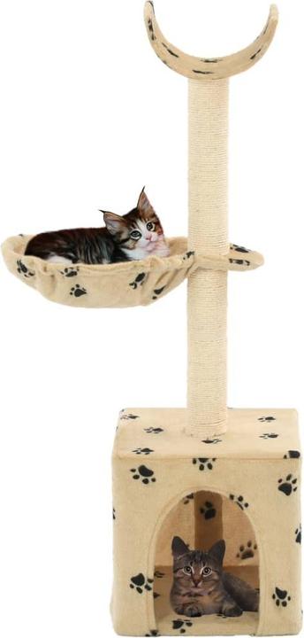 Actual product image vidaXL Charlee (105 cm, Beige with paw pattern)