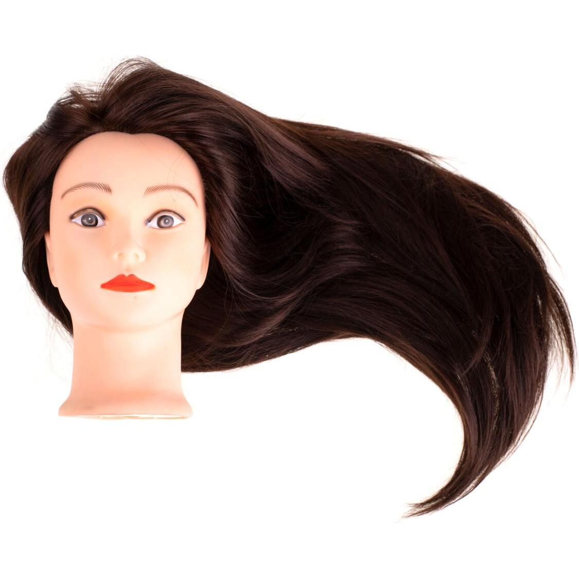 Ikonka Friseurwesen Kopf Ausbildung Kopf natürliche Haare braun (46908567)