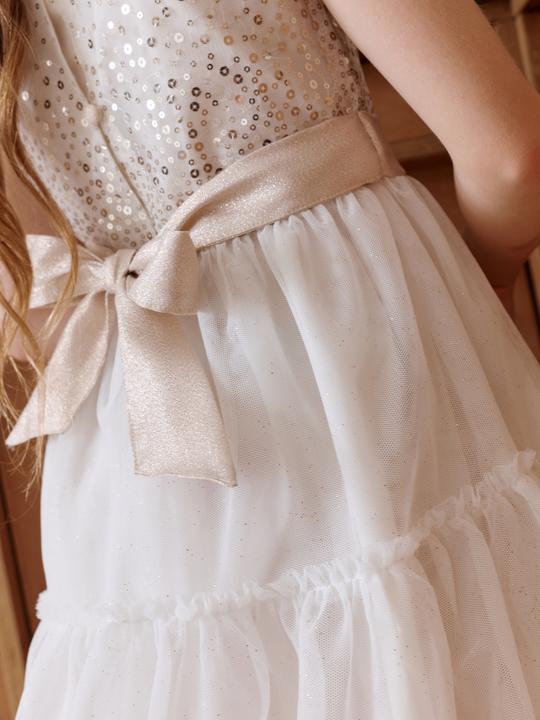 Produktbild Vertbaudet Mädchen Weihnachtskleid mit Pailletten und Tüll (110)