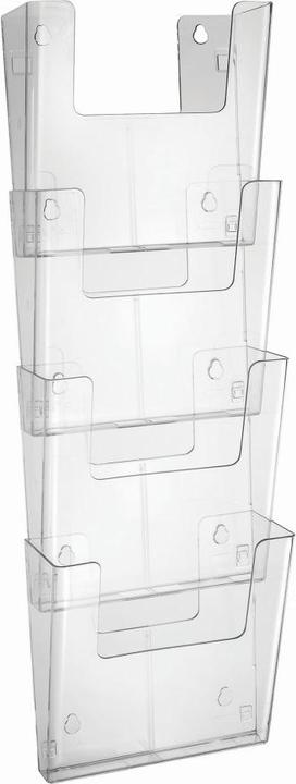 Immagine prodotto Europel Portadepliant da parete, A4 verticale, 4 tasche, trasparente (A4)