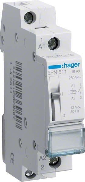 Produktbild Hager Fernschalter EPN511 1S 12V