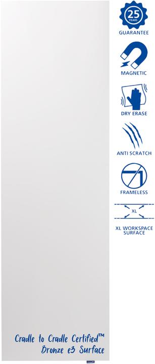 Image du produit Legamaster Tableau blanc 59.5x200x3.2cm (59.50 x 200 cm)