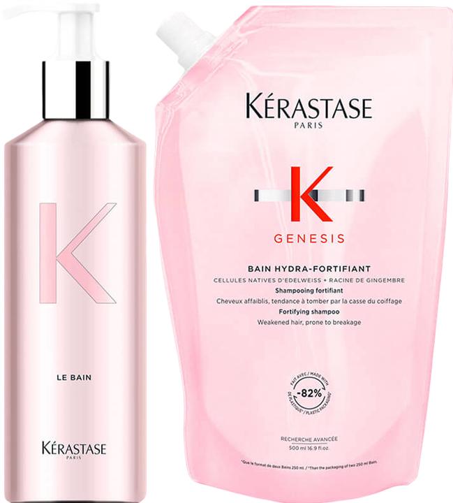 Produktbild Kérastase Genesis - Bain Hydra-Fortifiant Refill Duo - 500ml (500 ml, Flüssiges Shampoo)