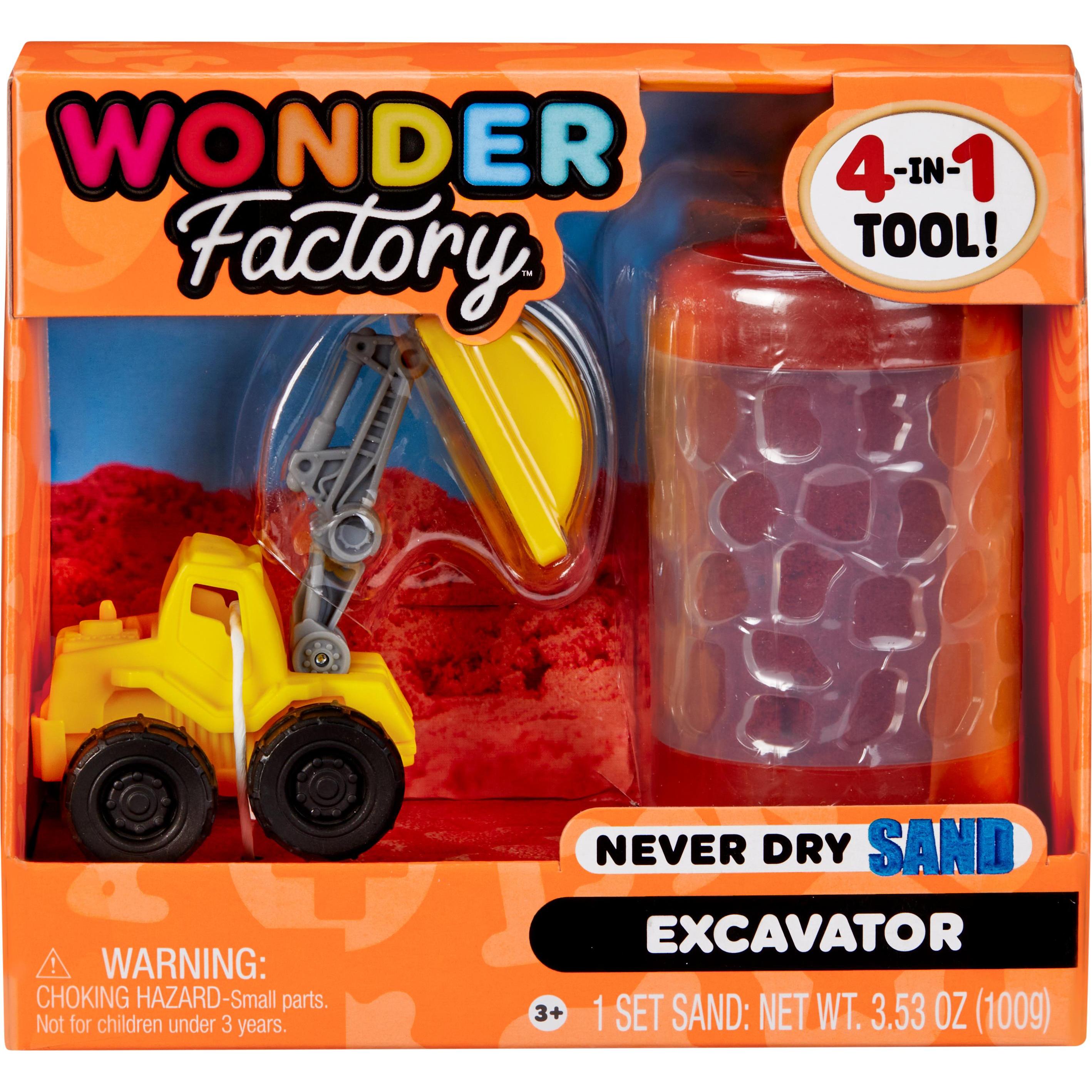 MGA Wonder Factory Never Dry Sand - Rot + Bagger