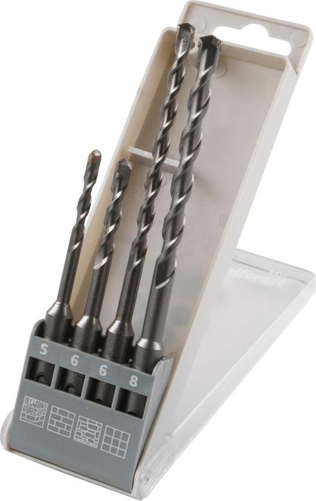 Produktbild wolfcraft 1 Hammer-Schlagbohrer-Set Standard 4-tlg (5 mm, 6 mm, 8 mm)