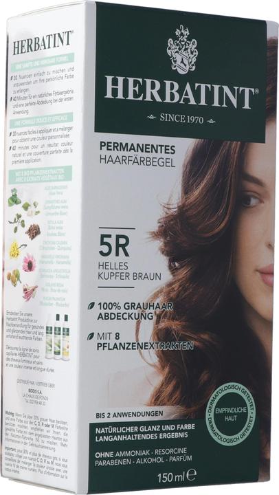 Immagine prodotto Herbatint Gel Colorante per capelli 5R Light Copper Chestnut Brown (5R Castano chiaro di rame e marrone scuro)
