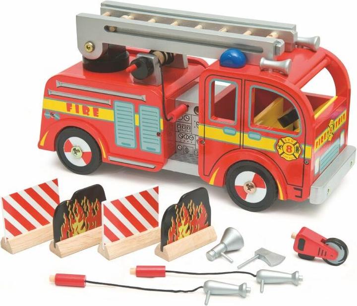 Actual product image Le Toy Van Fire department car set