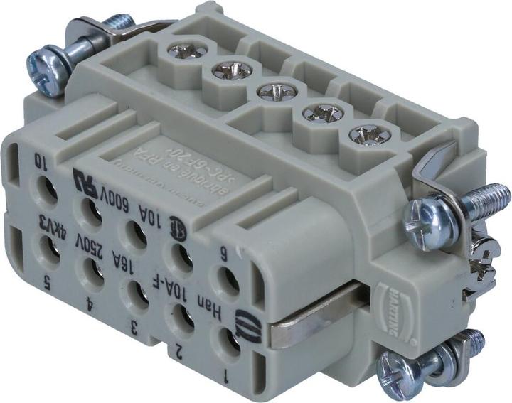 Immagine prodotto Kalitec Harting 09200102812 Han A Connettore a spina, presa diritta, 10 contatti, 2 file, montaggio a