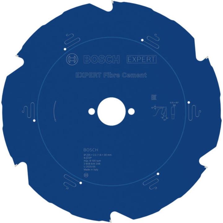 Image du produit Bosch Professional Zubehör Lame de scie circulaire Expert for Fibre Cement, 235 x 30 x 2,2 mm, 6