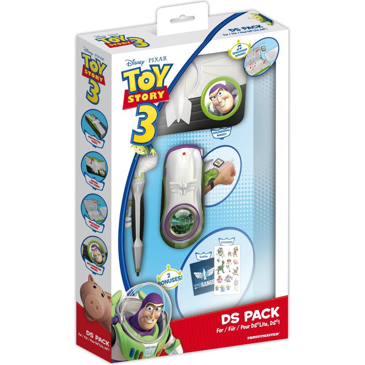 Thrustmaster Disney Toy Story 3 - Pacchetto accessori 5 in 1 (Nintendo DS) (3DS, DSi XL), Altri accessori gaming, Verde, Nero, Argento