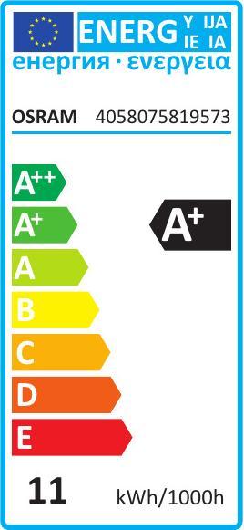 Energie-Label Osram Led Base Classic A (E27, 1060 lm, 3x)