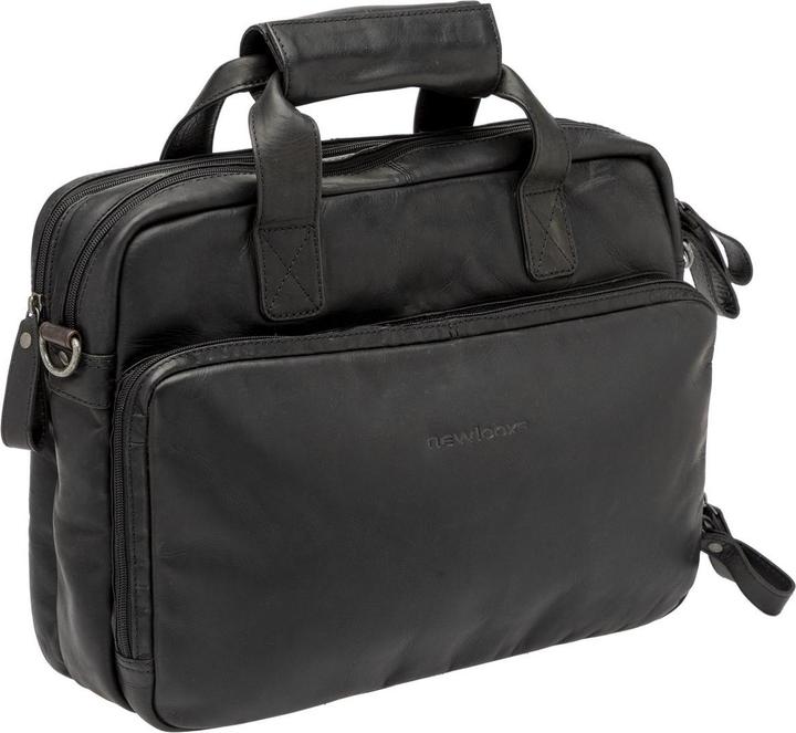 Produktbild New Looxs Radtasche Cali Leder Black 17l.