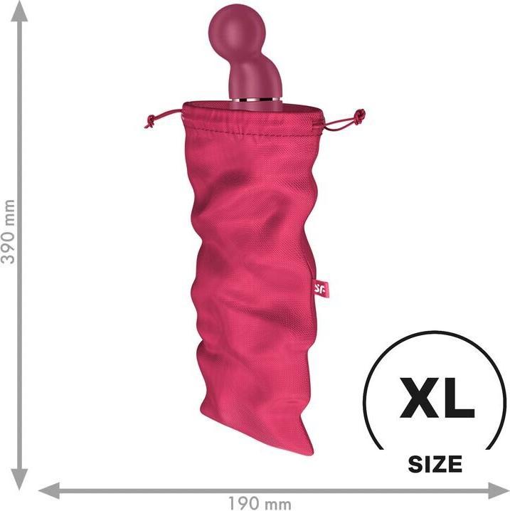 Produktbild Satisfyer Treasure Bags | Soft and Washable Material | Discreet Storage, Colour:Pink, Size:XL