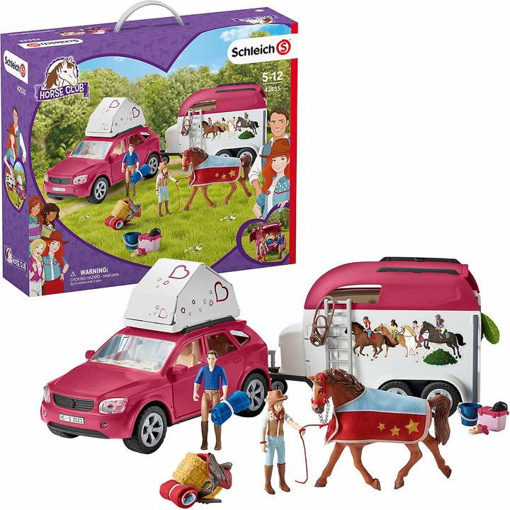 Actual product image Schleich Adventure with car and horse trailer
