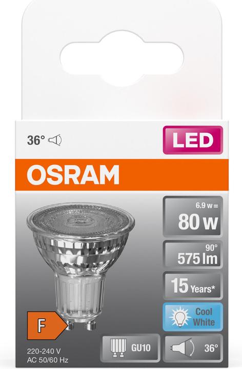Immagine prodotto Osram Star Par 16 (GU10, 6.90 W, 575 lm, 1 x, F)