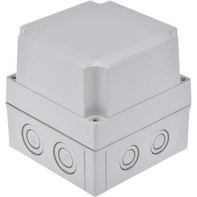 Fibox Gehäuse Polycarbonat 130x130x125mm (Gehäuse), Elektronikzubehör + Gehäuse, Grau