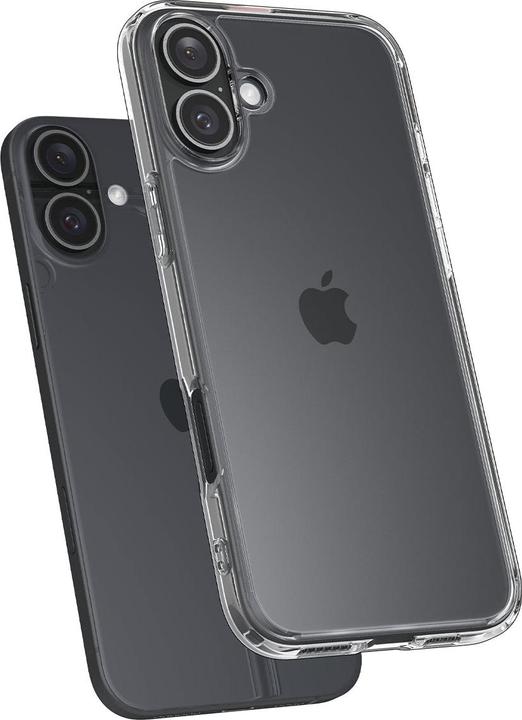 Actual product image Spigen Ultra Hybrid iPhone 16 Plus crystal clear ACS08069 (Apple iPhone 16 Plus)