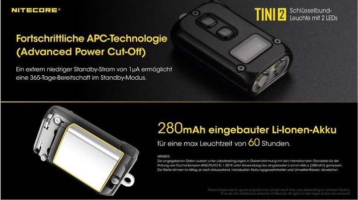 Productafbeelding Nitecore TINI2 (4.70 cm, 500 lm)