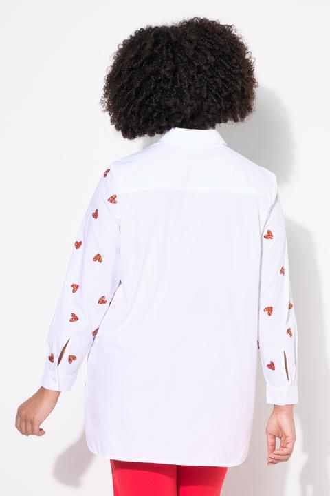 Produktbild Angel of Style Bluse, oversized, Glitzerherzen (56)