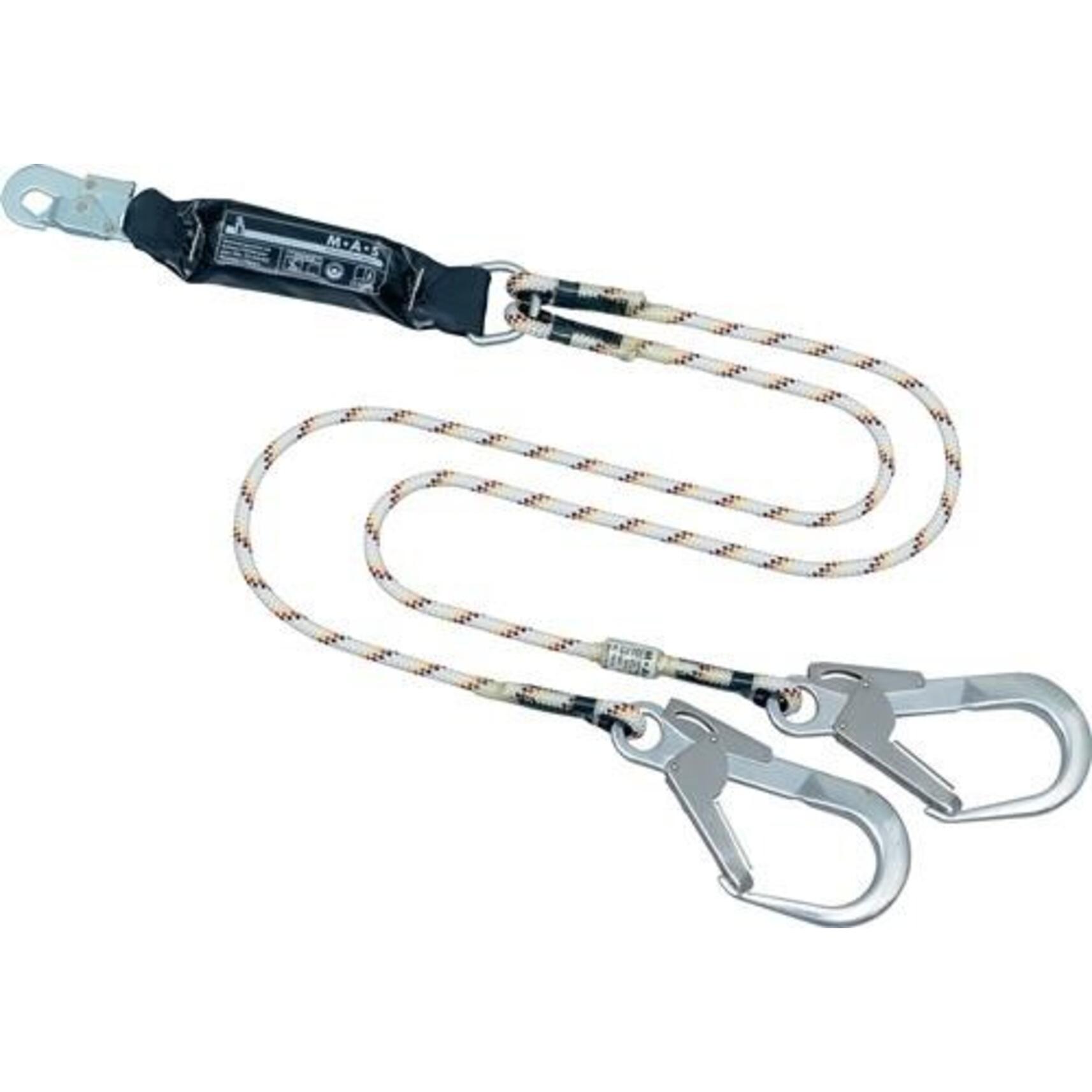 MAS Safety, Absturzsicherung, BFD-Verbindungsmittel Tyger Twin SK 12 L.1,5m EN 354 EN 355 MAS (Falldämpfer, 136 kg)