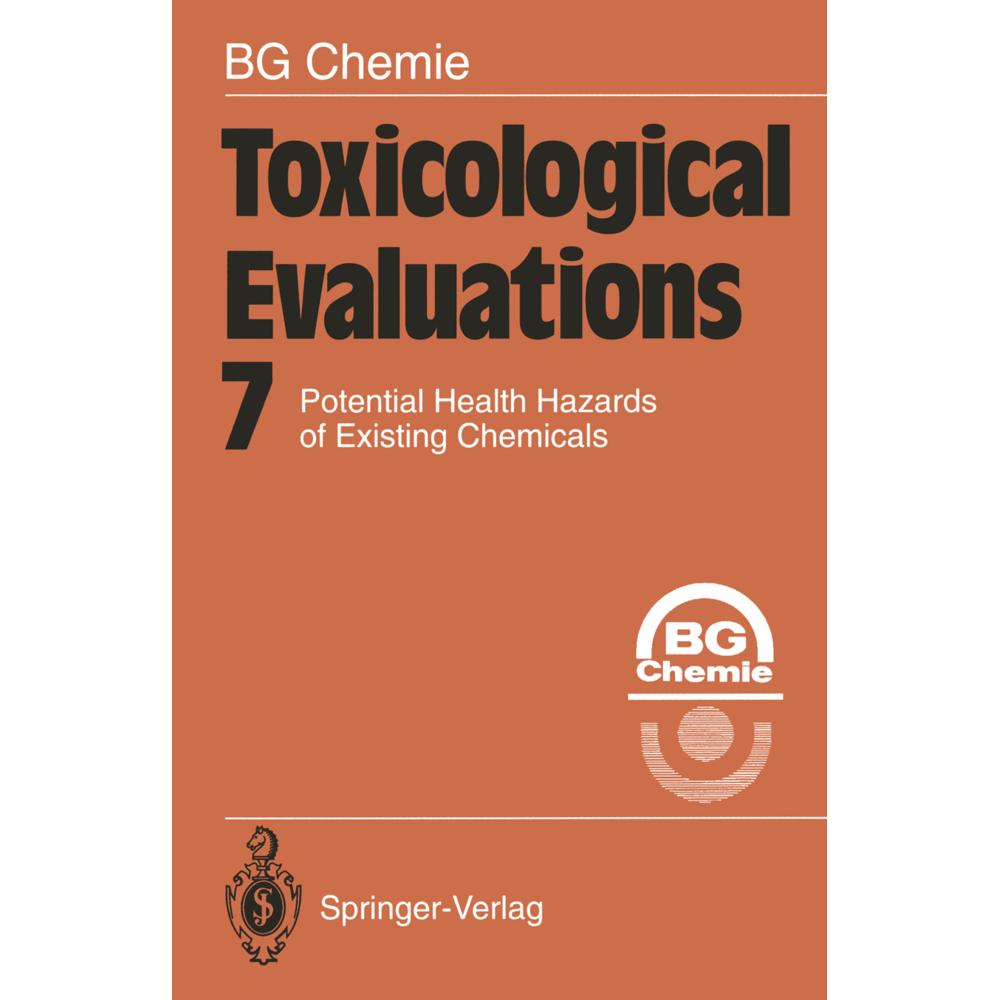 Toxicological Evaluations, Fachbücher