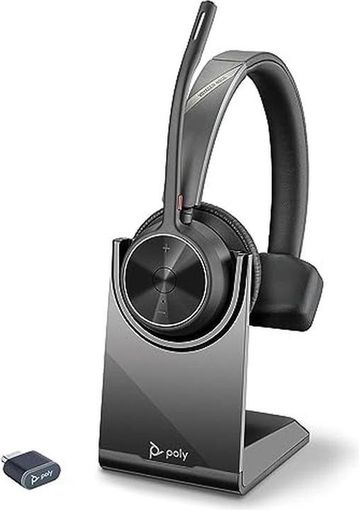 Produktbild Poly Plantronics Polycom VOYAGER 4310 UC V4310 C USBC CHARGING STAND WW USB CA ADAPTER ECOMM (Kabellos, Kabelgebunden, USB-C)