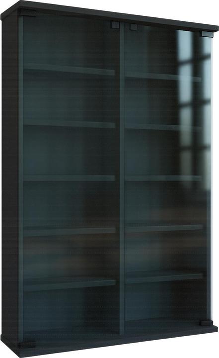 Produktbild VCM Holz CD DVD Stand Regal Roma mit Glastür (60 x 18 x 92 cm)