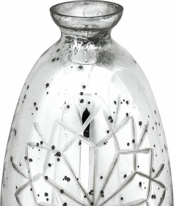 Produktbild Loberon Vase Zorelie antiksilber (1 x, 16 x 9 cm)