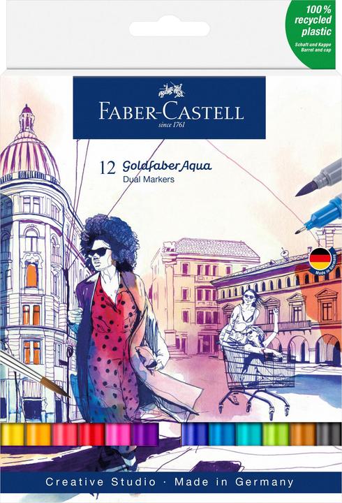 Produktbild Faber-Castell Gofa Aqua (Assortiert, 0.40 mm, 12 x)