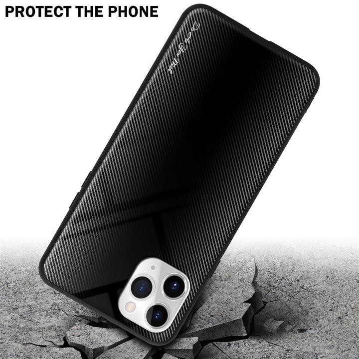 Actual product image Cadorabo TPU Striped Glass Cover (Apple iPhone 11 Pro Max)