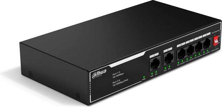 Image du produit Dahua Switch It Dh-Sf1006lp 6-Port Unmanaged Desktop Switch With 4-Port Poe (6 ports)